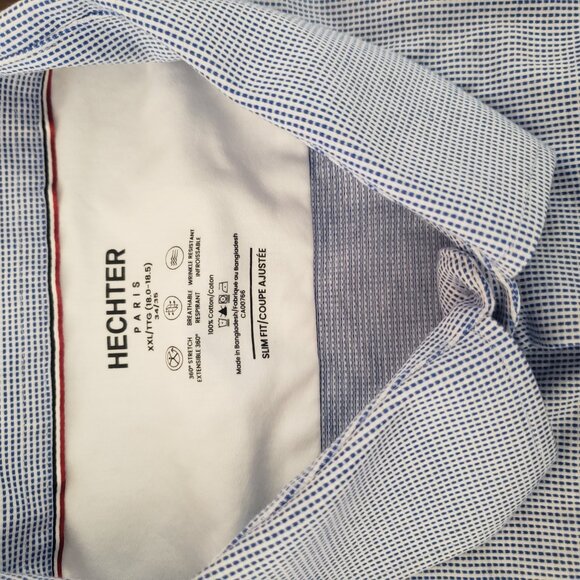 NWOT Hechter Men's Dress Shirt XXL - Picture 2 of 3